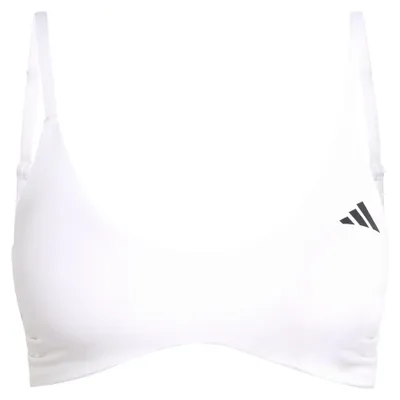 Productafbeelding van Adidas dames sportbeha Optime Essentials, licht ondersteunend, verstelbare bandjes, wit