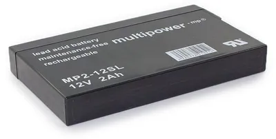 Produktbild von MULTIPOWER Bleiakku MP2-12SL - 12V 2Ah (slim)