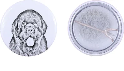 Obrázok produktu pre Novofundlandský pes, Newfoundland – Brošňa s vaším psom, pridajte vlastnú fotografiu, značka Art-Dog