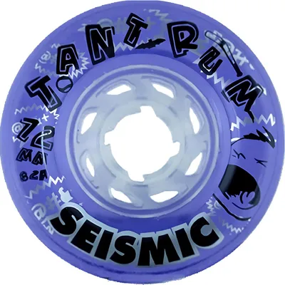 Image de Roues Skateboard - Tantrum - 72x45 mm 82a Crystal Clear Purple - Whtntrm7282Cp - Seismic