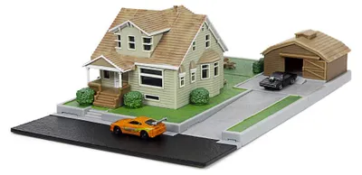 Produktbild von Fast & Furious Nano Metalfigs Nano Scene Diorama Dom's House