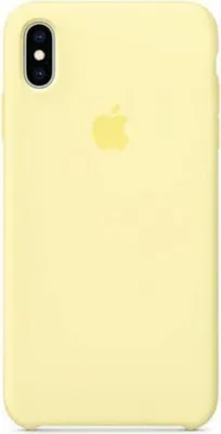 Produktbild von Apple iPhone X, iPhone Xs Hülle - Silikon - Soft Case,Backcover - Gelb