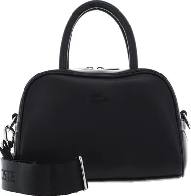 Image de LACOSTE Cuir sac à main sac à épaule bandoulière Fashion Retro Top Handle Bag Noir