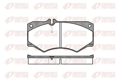 Produktbild von REMSA Bremsbeläge Satz Vorne Bremsklötze passend für MERCEDES-BENZ G-Klasse SUV (W463) 0047.30