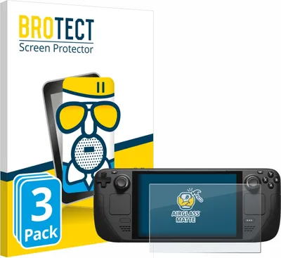 Produktbild von 3x BROTECT Schutzglas für Valve Steam Deck / OLED Schutzfolie Displayschutz Display Schutz Glas Folie matt