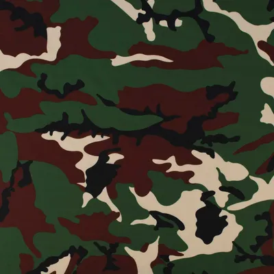 Produktbild von Faschingsstoff Meterware Polyester Camouflage grün braun 1,5m
