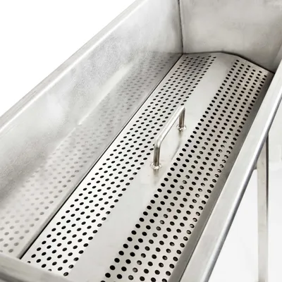 Produktbild von Mangal Grill 80x34cm Edelstahl 2mm Holzkohlegrill Schaschlik Standgrill Kohlegrill Brikett BBQ abnehmbare Füße
