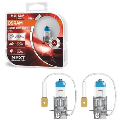 Obrázok produktu pre Osram Night Breaker Laser, 68 W, 12 V, H3, Halogén, 2 kusov