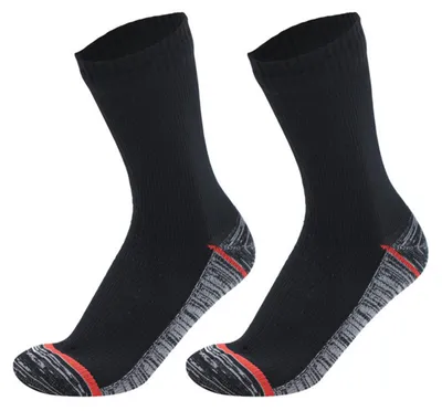 Produktbild von 1 Paar wasserdichte Socken, elastisch, atmungsaktiv, mittelhoch geschnitten, weich, winddicht, geeignet für Winterwanderungen, Waten, Reiten und Skifahren – ideal für Outdoor-Sportarten