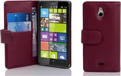 Produktbild von Cadorabo Schutzhülle für Nokia Lumia 1320 Hülle in Lila Handyhülle Etui Case Backcover Kunstleder Tasche