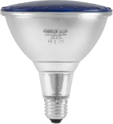 Zdjęcie produktu dla Omnilux PAR-38 230V SMD 15W E-27 LED Blue Źródło światła
