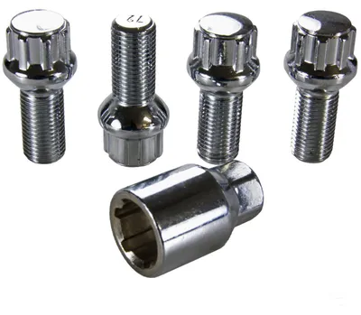 PREMIUM Felgenschloss Rad Sicherung Bolzen Alufelgen M14 x 1,5 SW17 Kugelbund – Produktansicht