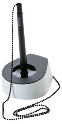 Produktbild von HAN Kugelschreiberständer SALSA, elegant, stilvoll, mit robuster Metallkette für einen modern organisierten Schreibtisch, 1770-31, schwarz-lichtgrau