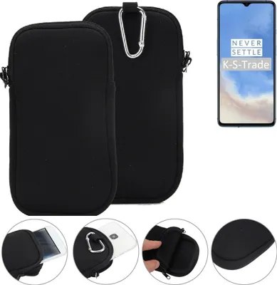 Produktbild von K-S-Trade Neopren-Hülle Handyhülle kompatibel mit OnePlus 7T Schutzhülle Neoprenhülle Sleeve Schutz-Hülle Gürtel Tasche Case Holster Handytasche