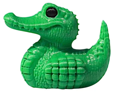Produktbild von 3D-gedruckte Entenfigur, lustige Tiger-/Krokodil-/Hai-Entenstatue, Sammlerstück, Entenornament für Badezimmer, Büro, Schreibtisch, Regal