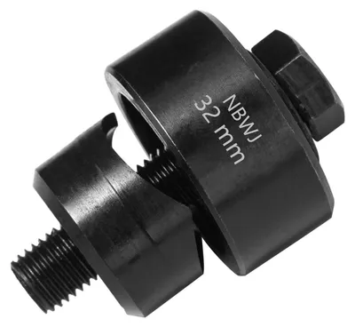 Obrázok produktu pre Blechový vysekávací nástroj s priemerom 32 mm s šesťhrannou adaptérom, určený na použitie s kuchynskými batériami, umývadlami, oceľovými platňami, nehrdzavejúcou ocou a kovom