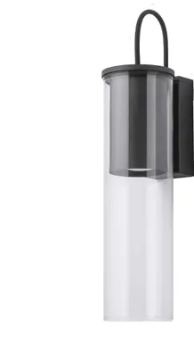 Immagine prodotto di Applique Manacor nera e trasparente 1xGU10x15W in vetro, dimensioni: 25x7x9 cm, IP20, Light Prestige