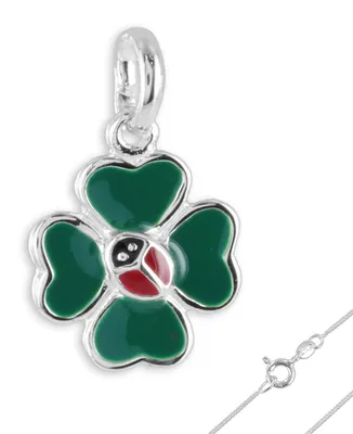 Produktbild von Kinderkette Silber Kinder Kette Glücksbringer Anhänger Kinderschmuck