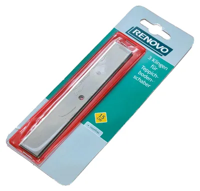 Produktbild von 3 Ersatzklingen für Teppichbodenschaber 15cm