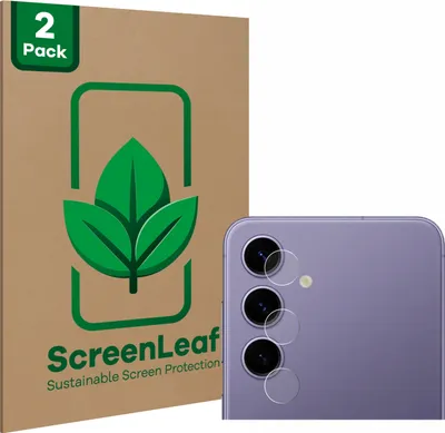 Produktbild von 2x ScreenLeaf Schutzfolie für Samsung Galaxy S24 (NUR Kameraschutz) nachhaltiger Displayschutz Display Schutz Folie Klar Transparent