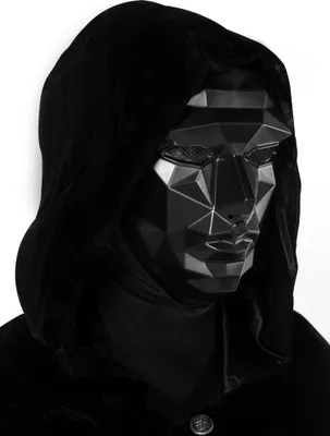 Produktbild von Korean Game Maske + Umhang Halloween Kostüm Herren Größe: Uni