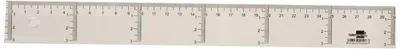 Obrázek produktu pro Liderpapel RG03, Stolní pravítko, Plast, Průhledná, 300 mm, 320 mm, 1 mm