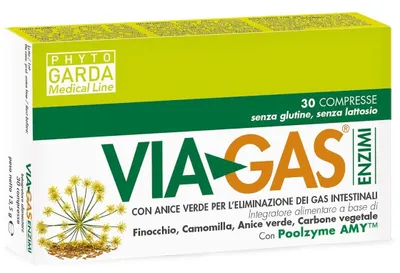 Obrázok produktu pre VIAGAS ENZÍMY, 30 tabliet