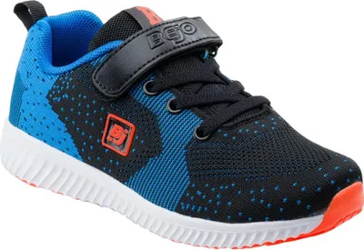 Productafbeelding van Bejo - Kindersneaker "Vetas" IG1555 (maat 30 EU) (zwart/marineblauw/oranje)