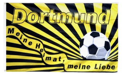 Produktbild von Fanflagge Dortmund Fußball - Meine Heimat Meine Liebe - 90 x 150 cm