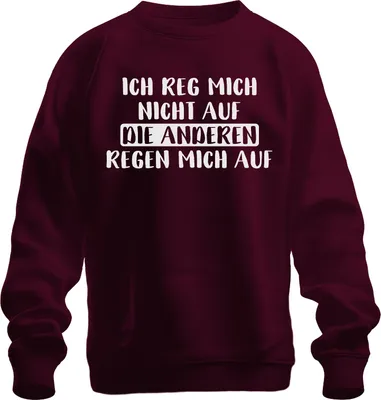 Immagine prodotto di I'm not upset Sarcastic Funny Saying Statement Humour Unisex Felpa Pullover, Borgogna, S
