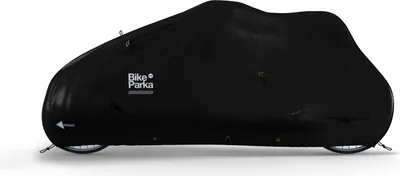 Produktbild von BikeParka Fahrradabdeckung CARGO Black Black - zuverlässiger Wetterschutz für...