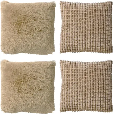 Produktbild von Dutch Decor Dekokissen-Set Cosy Favourites 45x45 cm Beige
