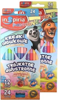 Immagine prodotto di Matite triangolari bifacciali 12=24 colori