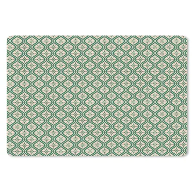 Produktbild von MuchoWow® Mauspad Mousepad Schneeflocke - Winter - Vintage - Muster - Weihnachten 27x18 cm - Mousepads - Maus Mat - Pad - Mausunterlage - Büroartikel - Desk Matten