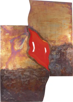 Produktbild von Näve Leuchten Bilderleuchte BILD mit E14 Bilderleuchte BILD mit E14 Dekoartikel-Bild aus Metall, rot, 77 x 102 x 9 cm, E14