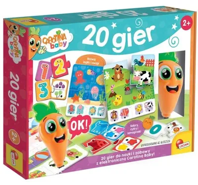 Zdjęcie produktu dla Lisciani Carotina Baby 20 gier edukacyjnych dla dzieci 2+