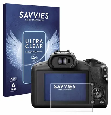 Produktbild von 6x Für Canon EOS R100 Schutzfolie Savvies Displayschutz Display Schutz Folie Klar Transparent