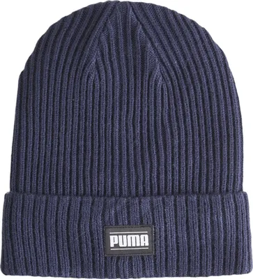 Image de PUMA beanie cap Ribbed Classic Cuff Beanie Puma Navy bleu marine
