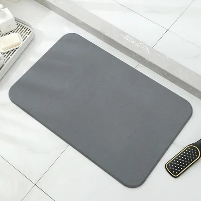 Immagine prodotto di Tappetino antiscivolo per bagno, dimensioni 39 x 60 cm, colore grigio scuro