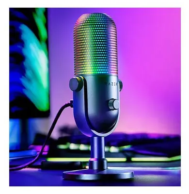 Produktbild von Razer Seiren V3 Chroma, Tablet-Mikrofon, 110 dB, 20 - 20000 Hz, 24 Bit, 96 kHz, -34 mV/Pa
