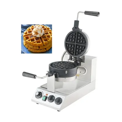 Image de CUKUS Gaufrier professionnel rotatif double face pour 8 gaufres, 2300 W
