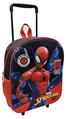 Produktbild von Marvel Spiderman Trolley-Rucksack mit 3D-Effekt, ziehbarer Griff, 32x26x11 cm