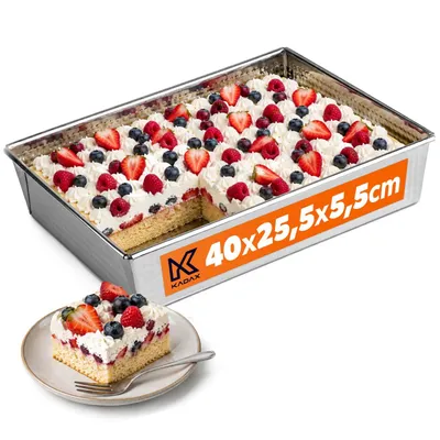 Zdjęcie produktu dla KADAX Blacha Forma Do Pieczenia Ciasta Fakturowana 40cm
