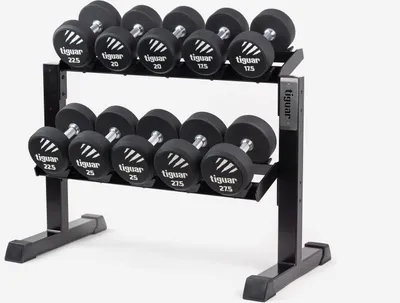Image de Support modulaire pour haltères – Rangement supplémentaire pour 10 haltères en PU