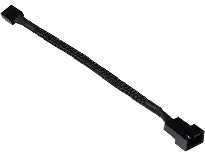 Produktbild von Verlängerungskabel 4-Pin auf 4-Pin, 15cm (schwarz)