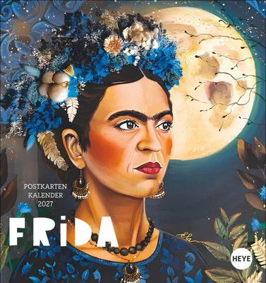 Produktbild von Heye Postkartenkalender 2027 Frida Kahlo 16x17cm