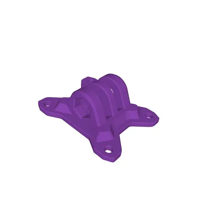 Produktbild von FlyFishRC Volador 5 Gopro Halterung 3D Druck TPU violett