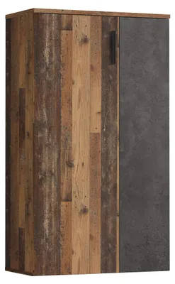 Produktbild von Forte Boots Schuhschrank klein mit 2 Türen, Holzwerkstoff, Old Wood Vintage Deko