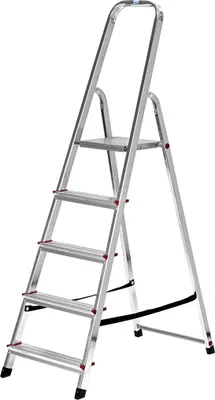 Produktbild von Drabina KRAUSE CORDA srebrna 5 stopni, wys.: 175,0 cm