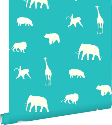 Immagine prodotto di ESTAhome carta da parati animali turchese 53 cm x 10.05 m